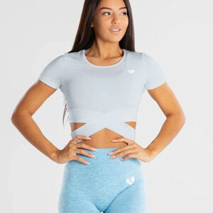 WOMEN'S BEST WEAR True‎ Rue Tie Crop Top Size Medium